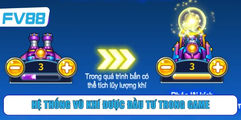 Hệ thống vũ khí được đầu tư trong game