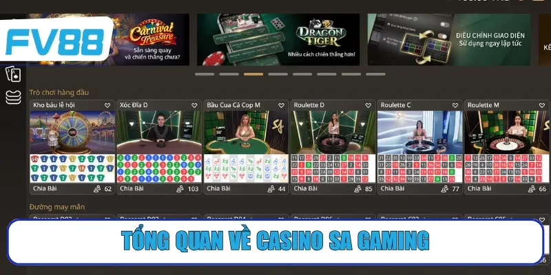 Tổng quan về casino SA Gaming